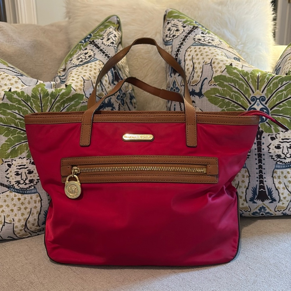 Michael Kors Red Nylon Bag